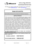 5010.6427ss INSTALLATION, OPERATION & MAINTENANCE INSTRUCTIONS