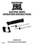 Backyard Pro Butcher Series Cordless Rechargeable Lithium Ion Electric  Knife Set