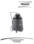 Minuteman C29085-05 15 Gallon Polyethylene Single Motor Wet / Dry Vacuum Manual Minuteman C29085-05 15 Gallon Polyethylene Single Motor Wet / Dry Vacuum Manual