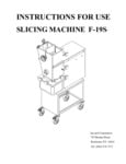 Jaccard FS-19 User Manual Jaccard FS-19 User Manual