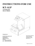 Jaccard KT-ALP User manual