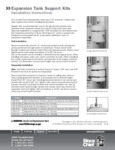598 SERIES - EXPANSION TANK SUPPORT KIT - INSTRUCTION SHEET
