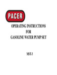 Pacer MST-3 Manual Pacer MST-3 Manual