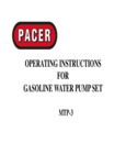Pacer MTP-3 Manual Pacer MTP-3 Manual