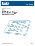 Lavex - 6952SGEXIT/6952SREXIT - Manual