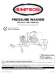 Simpson Pressure Washer 7112881NOCA Manual Simpson Pressure Washer 7112881NOCA Manual