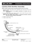 Elkay 74180001 Overflow Assembly Instructions Elkay 74180001 Overflow Assembly Instructions