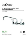 Krowne 14-8 Faucet Manual