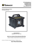 Tornado 77011 Ozone Generator Air Purifier with 12-Hour Timer - 60,000 cu. ft. Range manual