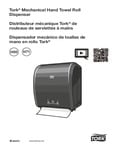 Tork 772828 Black Mechanical Hands Free Paper Towel Dispenser