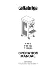 Cattabriga F120 G Manual