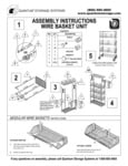 Quantum 5-Tier Wire Basket Unit Assembly Instructions Quantum 5-Tier Wire Basket Unit Assembly Instructions
