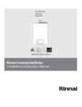 Rinnai Commercial Boiler Installation Manual