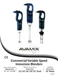 AvaMix IB & IBM Immersion Blender Manual AvaMix IB & IBM Immersion Blender Manual