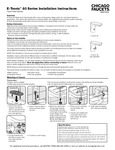 Chicago Faucets E80-A11A-61ABCPT Deck-Mounted Touchless Faucet with Long-Term Power System instructions