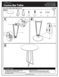 96BT42CN2AUBK_Cosmo Bar Table_Assembly Instructions 96BT42CN2AUBK_Cosmo Bar Table_Assembly Instructions