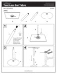 96BTL23SQ_Tool-less Bar Table_Assembly 96BTL23SQ_Tool-less Bar Table_Assembly