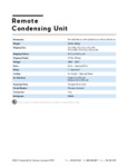 97A289R21_ff_specsheet_condensing_unit