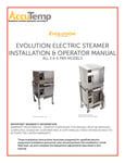 Accutemp Evolution Steamer Manual Electric Accutemp Evolution Steamer Manual Electric