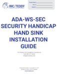 ADA-WS-SEC Security Hand Sink Installation