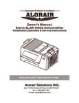 STORM 1600X DEHUMIDIFIER manual