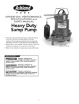 Ashland SPV33_50 Sump Pump Manual