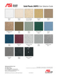 ASI Solid Plastic Partitions Finishes ASI Solid Plastic Partitions Finishes
