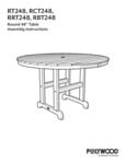 POLYWOOD Round 48 Bar Table