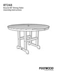 POLYWOOD Round 48 Dining Table POLYWOOD Round 48 Dining Table