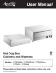 Avantco Bun Warmer Manual