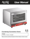 Avantco CO-16 Half Size Countertop Convection Oven, 1.5 Cu. Ft. - 120V,  1600W