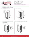 Hinge reversal Avantco