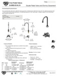 FAUCET DECK MT SNGL 5-3/4 GNECK DBL PEDAL 1.5 GPM FAUCET DECK MT SNGL 5-3/4 GNECK DBL PEDAL 1.5 GPM