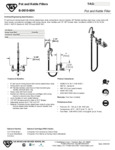 FAUCET FILLER WALL MT 8"C 60" SS HOSE 3.68 GPM FAUCET FILLER WALL MT 8"C 60" SS HOSE 3.68 GPM