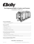 Bally Walk-In User Manual Bally Walk-In User Manual