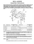 Ballymore 1, 2, 3, and 4 step ladder assembly Ballymore 1, 2, 3, and 4 step ladder assembly