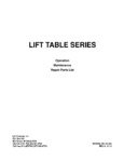 Ballymore Lift Tables Manual Ballymore Lift Tables Manual