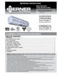 Berner-Commercial-Low-Profile-08-and-Sanitation-Certified-Low-Profile-07-Air-Curtain-Installation-Instructions