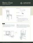 LTS Bistro Chair Vinyl Instructions LTS Bistro Chair Vinyl Instructions