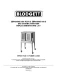 Blodgett ZEPHAIRE 240G PLUS & ZEPHAIRE-100-G Parts Blodgett ZEPHAIRE 240G PLUS & ZEPHAIRE-100-G Parts