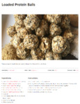 Bob's Red Mill Loaded Protein Balls Recipe