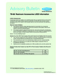 Bobrick LEED Advisory Bulletin Bobrick LEED Advisory Bulletin