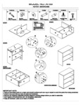 Boss N153 Three Shelf Hutch Bookcase Assembly Instructions