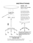 Boss N30 Mobile Multi Use Table Assembly Instructions Boss N30 Mobile Multi Use Table Assembly Instructions