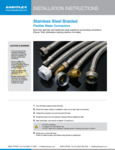 Braided Supply Line_INSTALLATION Braided Supply Line_INSTALLATION
