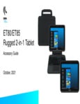 Zebra ET80 and ET85 Accessory Brochure Zebra ET80 and ET85 Accessory Brochure