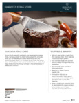 Damascus Steak Knife Sell Sheet