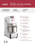 Estella Spiral Dough Mixers Brochure Estella Spiral Dough Mixers Brochure