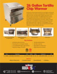 Benchmark USA Tortilla Chip Warmer Brochure Benchmark USA Tortilla Chip Warmer Brochure