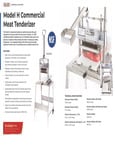 Jaccard Model H Commercial Meat Tenderizer Catalog